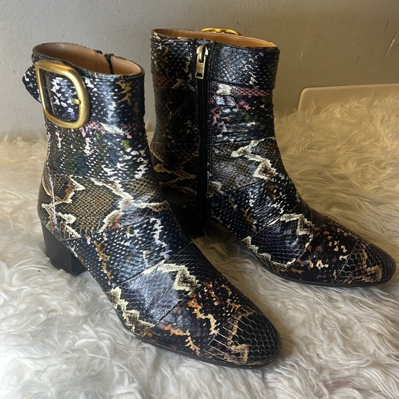 Coach Cassandra Hand painted booties size 7.5 - Picture 3 of 14